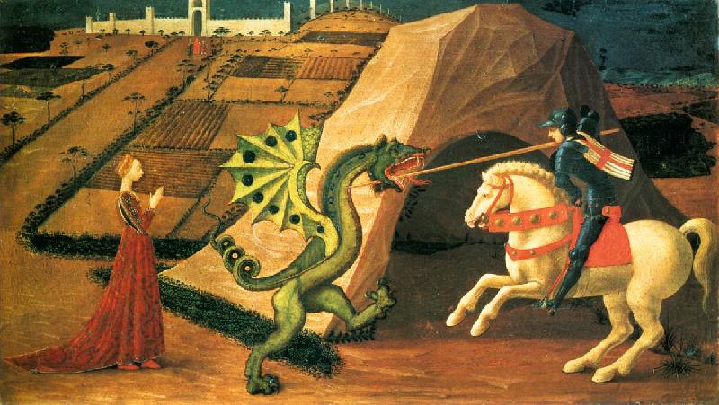 UCCELLO, Paolo St George and the Dragon qt china oil painting image